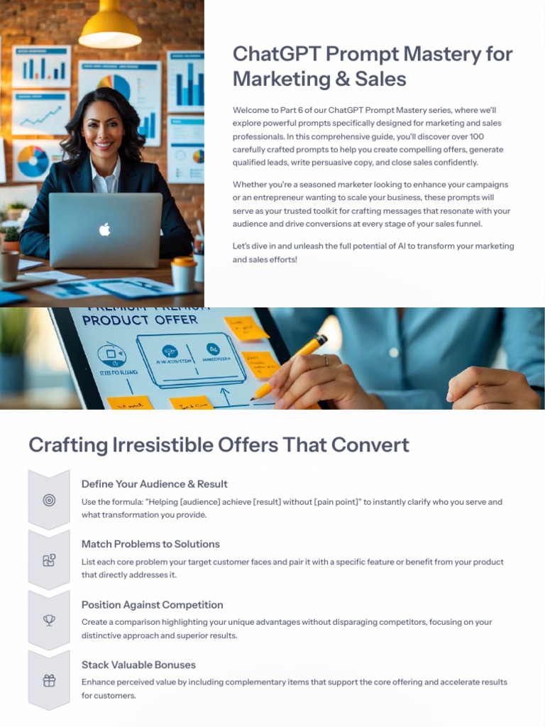 ChatGPT Prompts for Marketing Success | PDF | Marketing