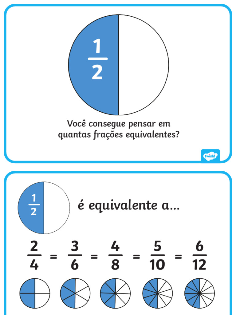 Frações Equivalentes para Ensino Fundamental | PDF