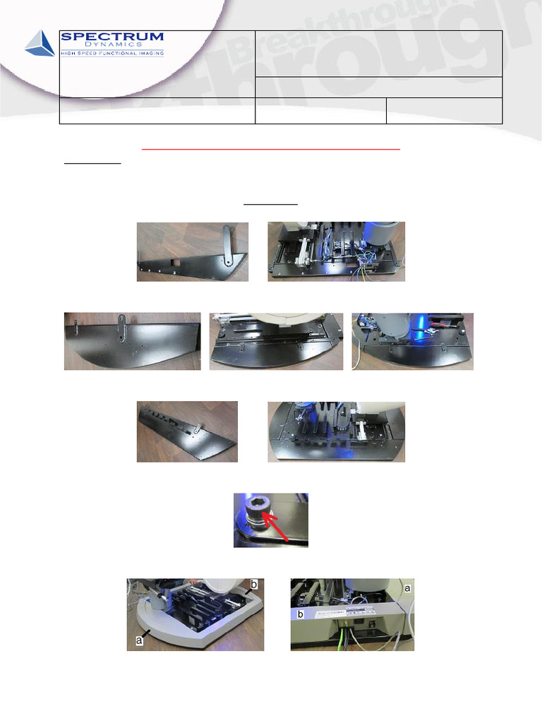 Mechanical Parts Assembly of the D-Spect Cardio | PDF