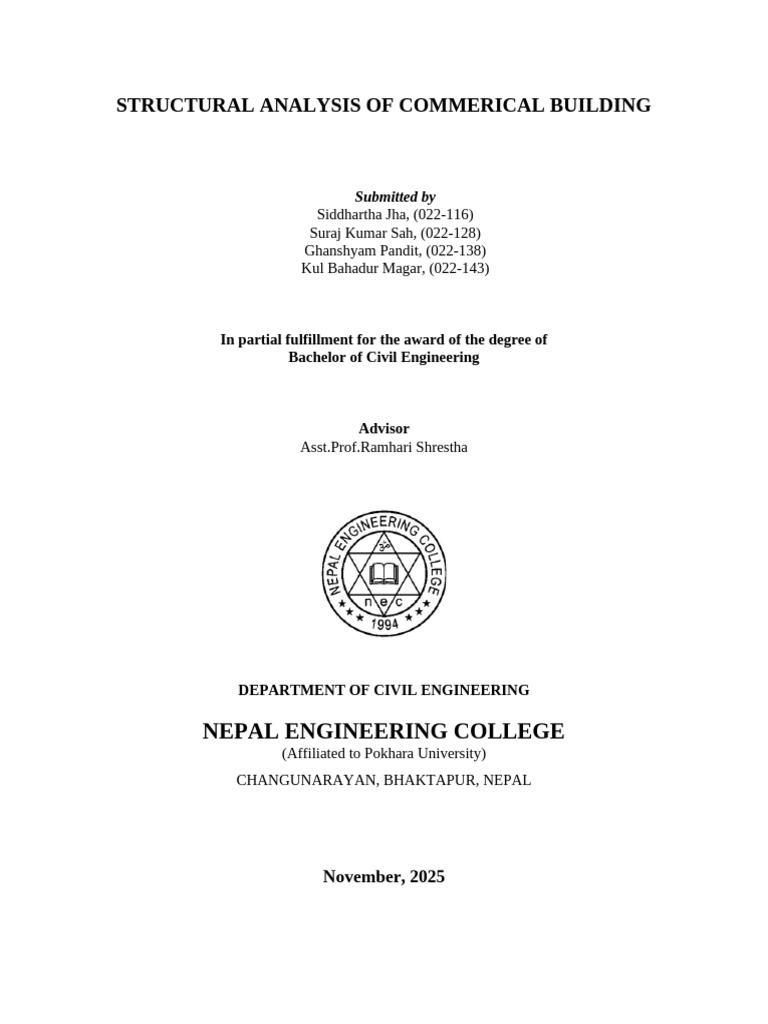 Structural Analysis of Commercial Building | PDF | Structural Engineering