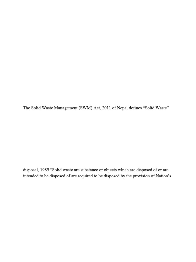 Solid Waste Management in Biratnagar | PDF | Waste | Waste Management