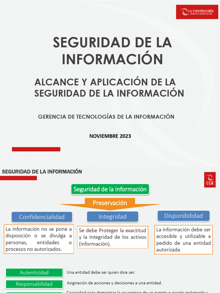 06. Seguridad de La Información | PDF | Seguridad de información ...