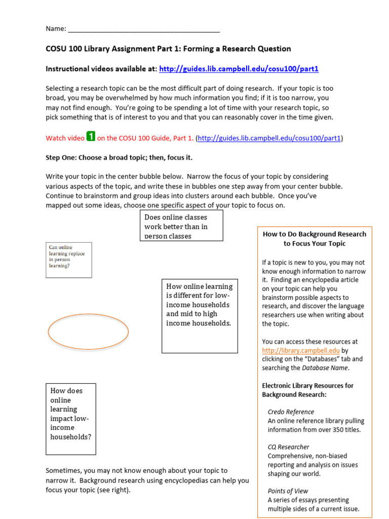 Research Question Development Guide | PDF | Books | Educational Technology
