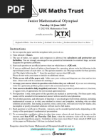 Junior Mathematical Challenge (UKMT-JMC+JMO) Brochure - 2026 | PDF