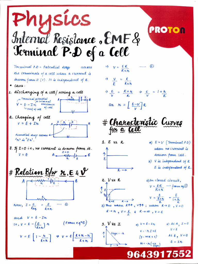 Understanding Cell Terminal Potential | PDF