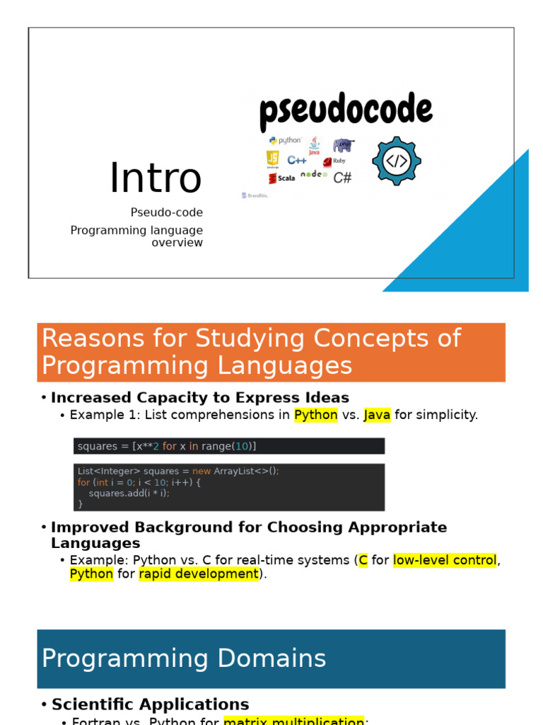 Programming Language Concepts Overview | PDF | Java Script | Object ...