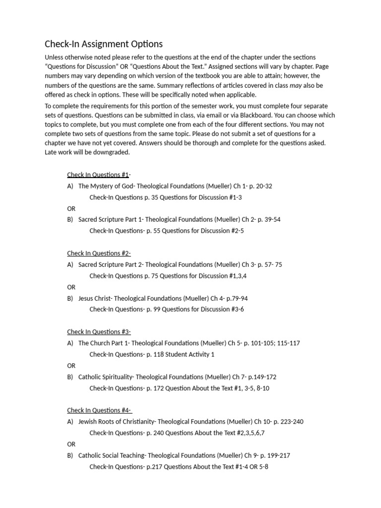 Check in Question Options | PDF