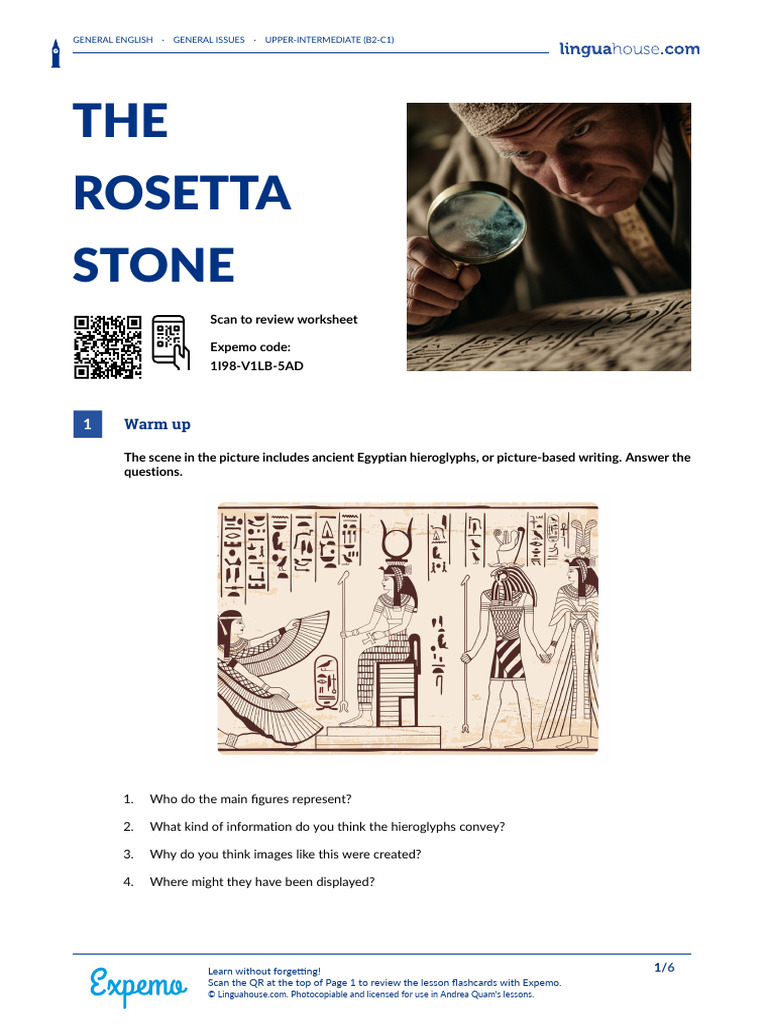 Understanding the Rosetta Stone | PDF | Egyptian Hieroglyphs | Ancient ...