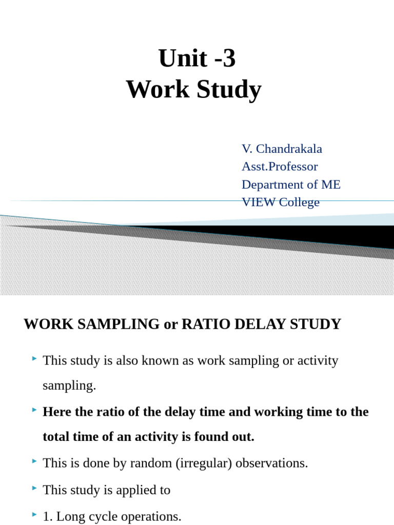 Work Sampling and Ergonomics Overview | PDF | Confidence Interval ...