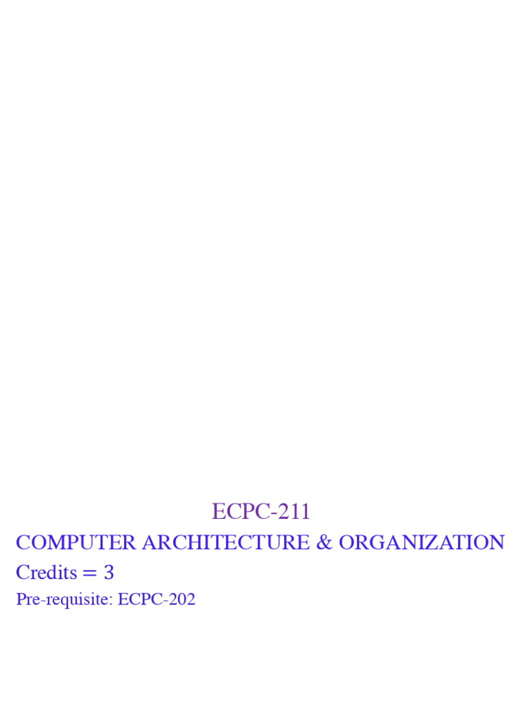 Computer Architecture Overview Guide | PDF | Subtraction | Computer ...