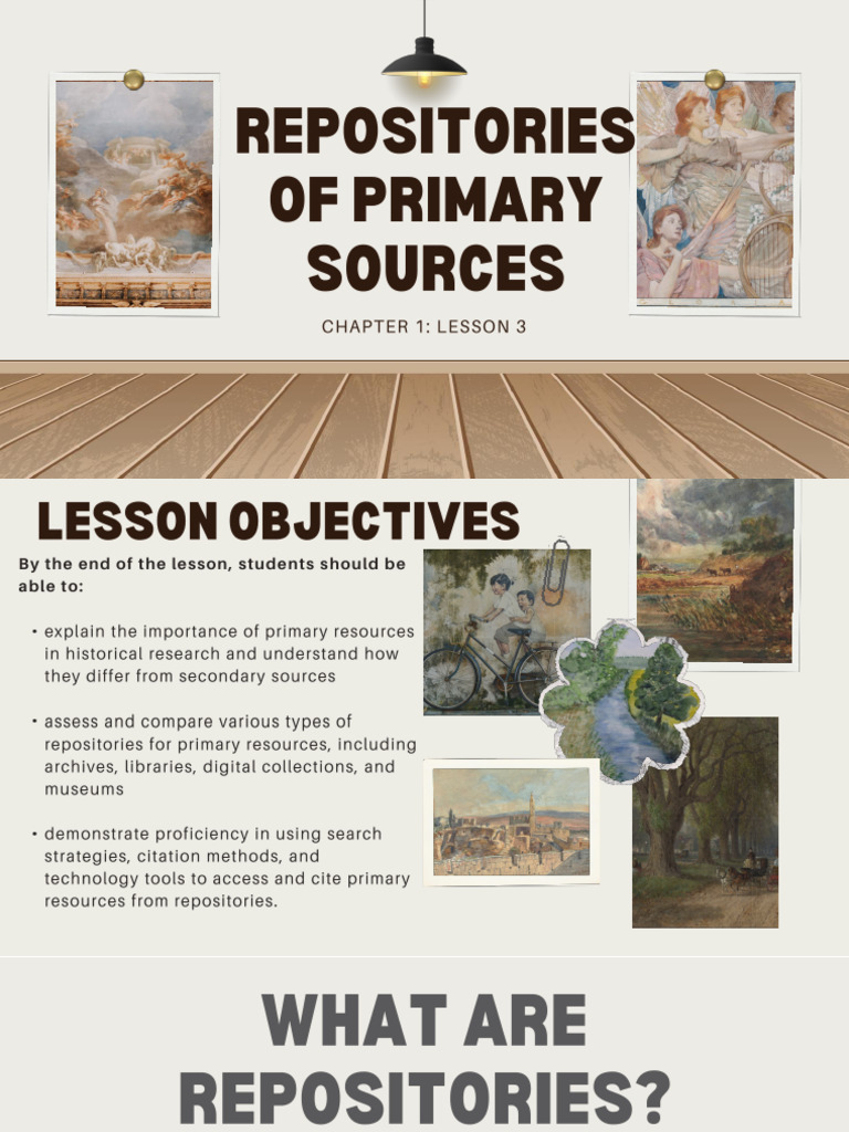 Primary Resource Repositories in History | PDF | Philippines | Manila