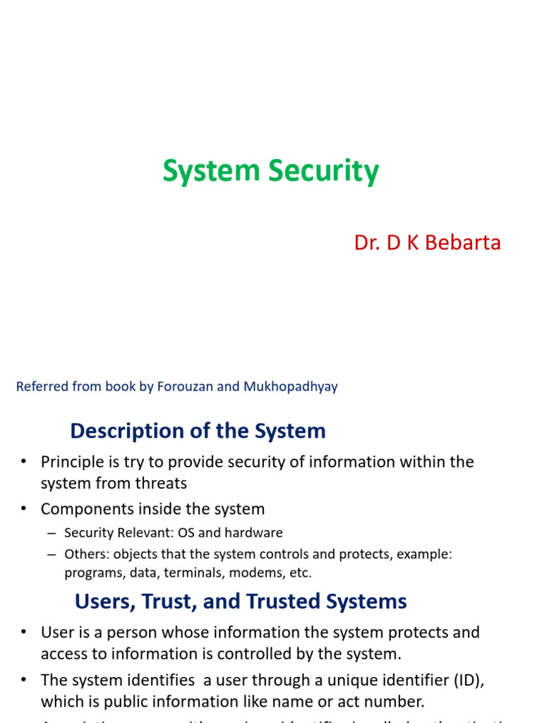 System Security: Users, Malware, and Trust | PDF | Computer Security ...
