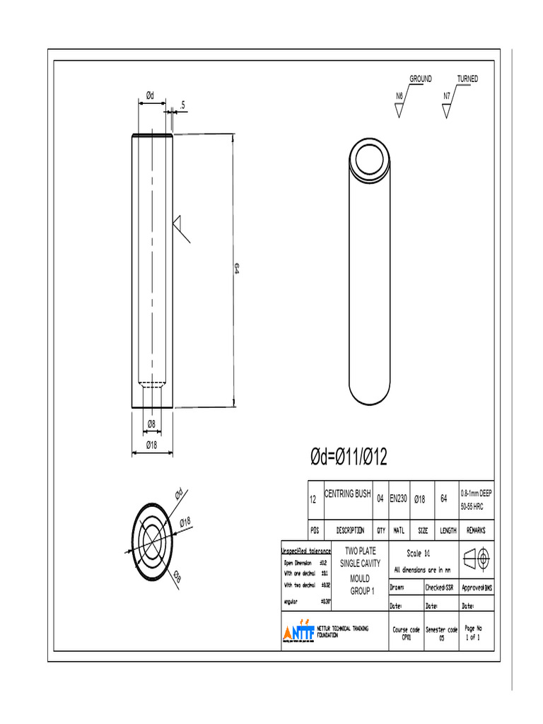 Centring Bush 1 | PDF