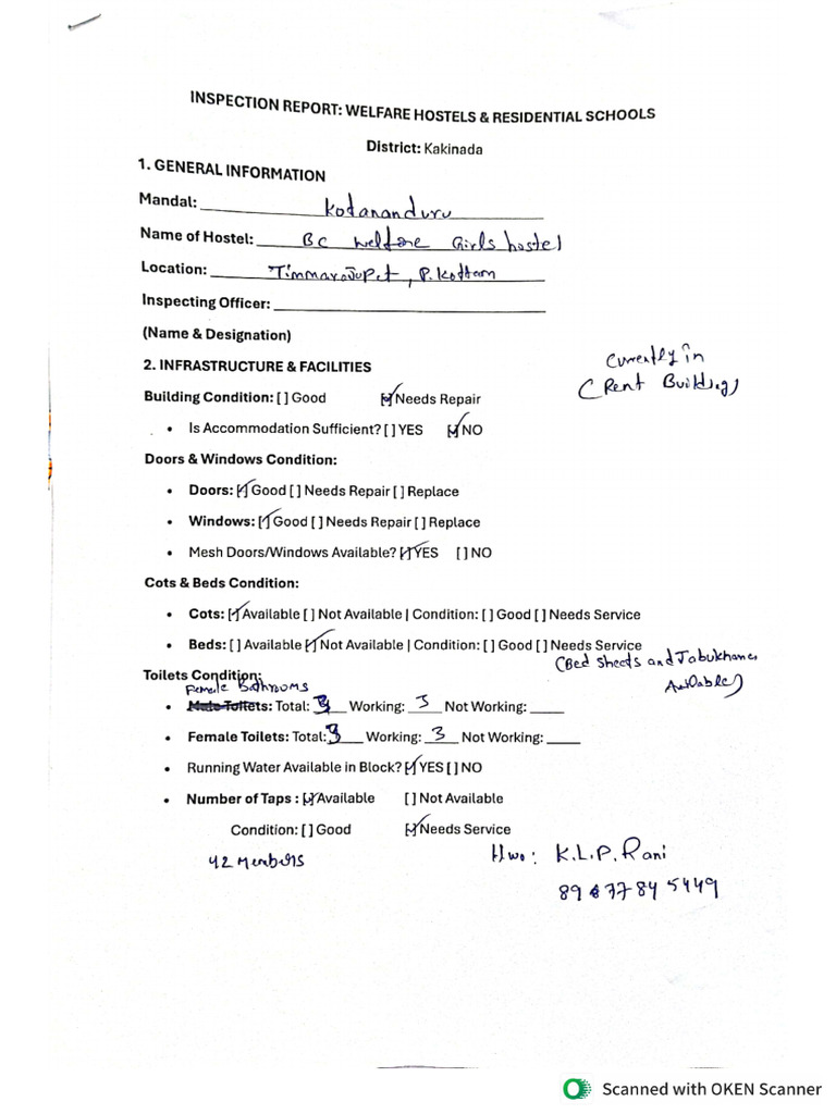 Hostel Verification Reports 1 6 | PDF