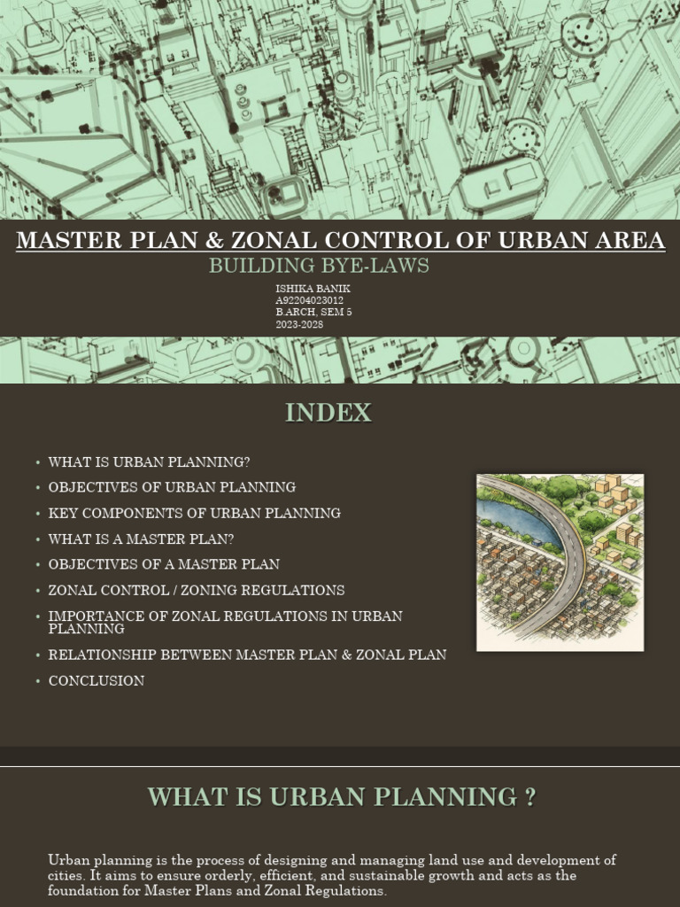 Urban Planning Master Plan Overview | PDF | Urban Planning | Zoning