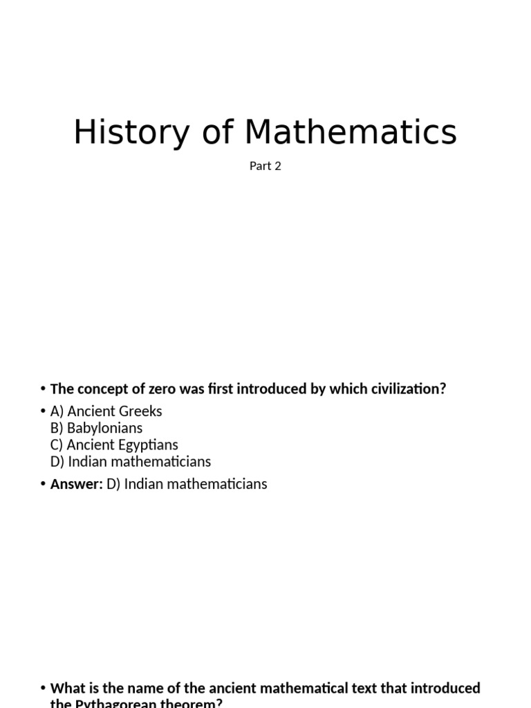 Key Figures in Mathematical History | PDF | Mathematics | Numbers