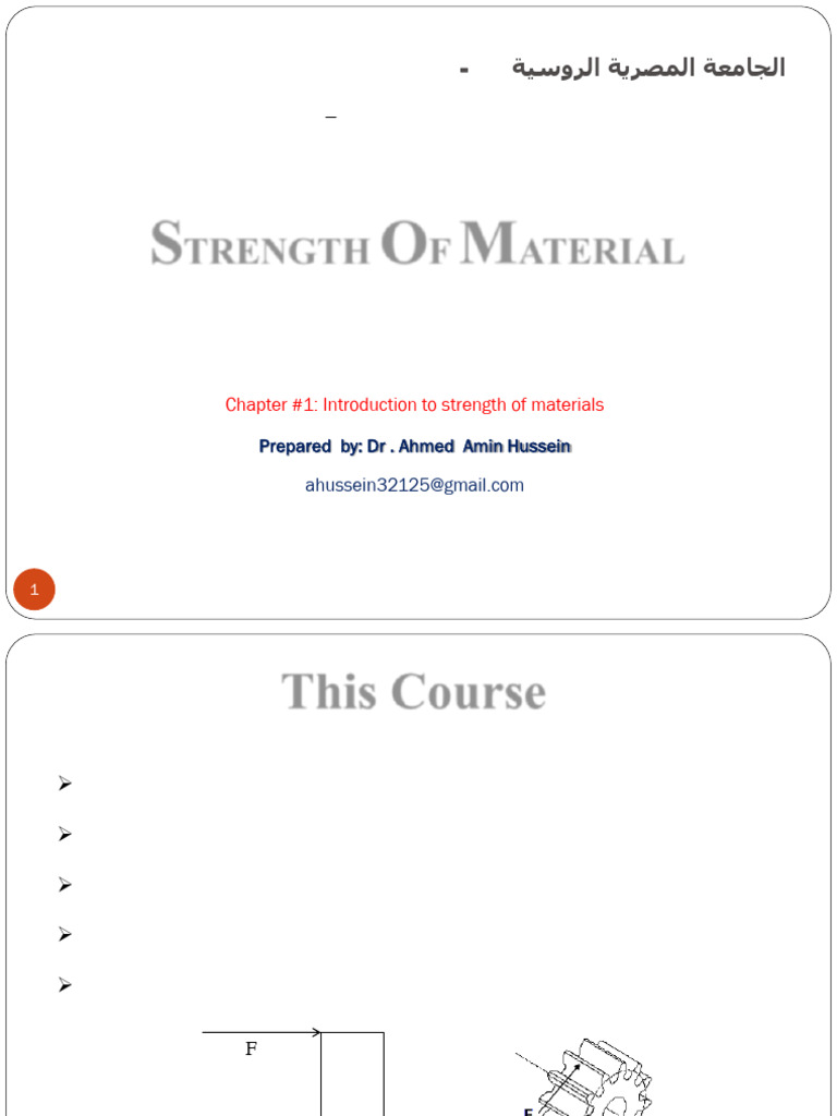 Introduction to Strength of Materials | PDF | Deformation (Engineering ...