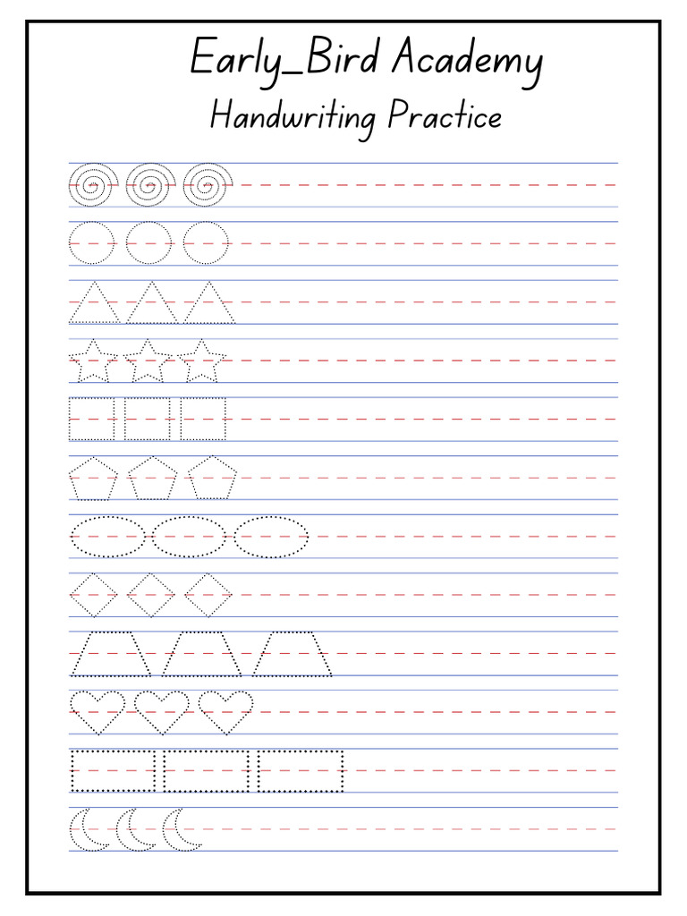 Handwriting Practice Worksheet in Blue Bold Style - 20250416 - 235148 ...