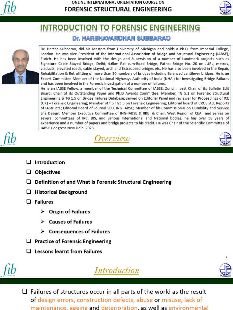 Forensic Structural Engineering Course 2024 | PDF | Prestressed ...