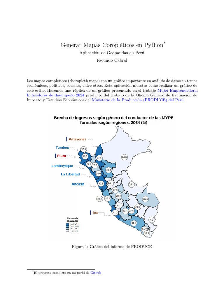 Mapas Coropléticos en Python Perú | PDF
