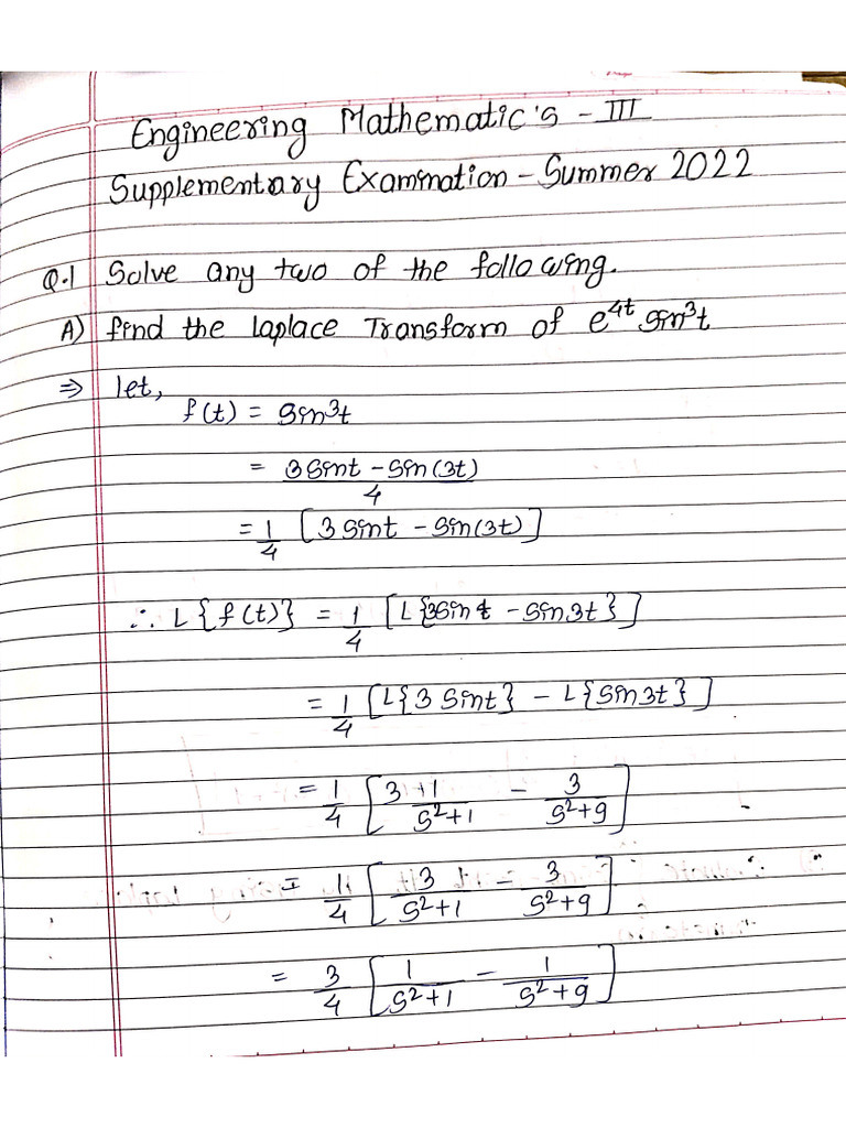 M 3 Summer 22 | PDF