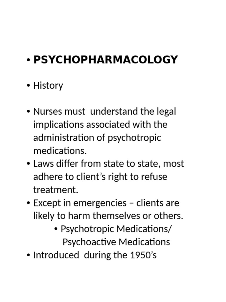 Understanding Psychotropic Medications | PDF | Neurotransmitter ...
