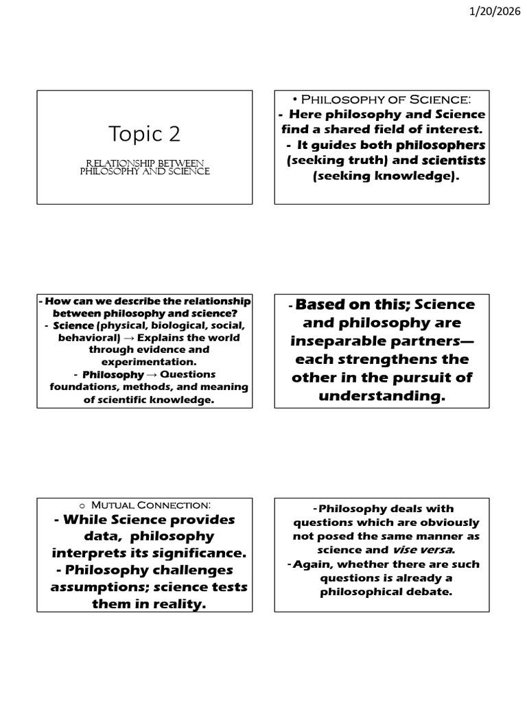 Philosophy and Science: Interconnected Insights | PDF | Science ...