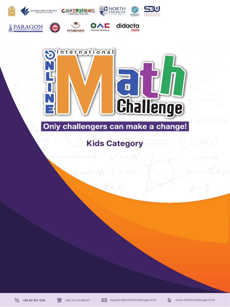 Kids Math Challenge Questions | PDF