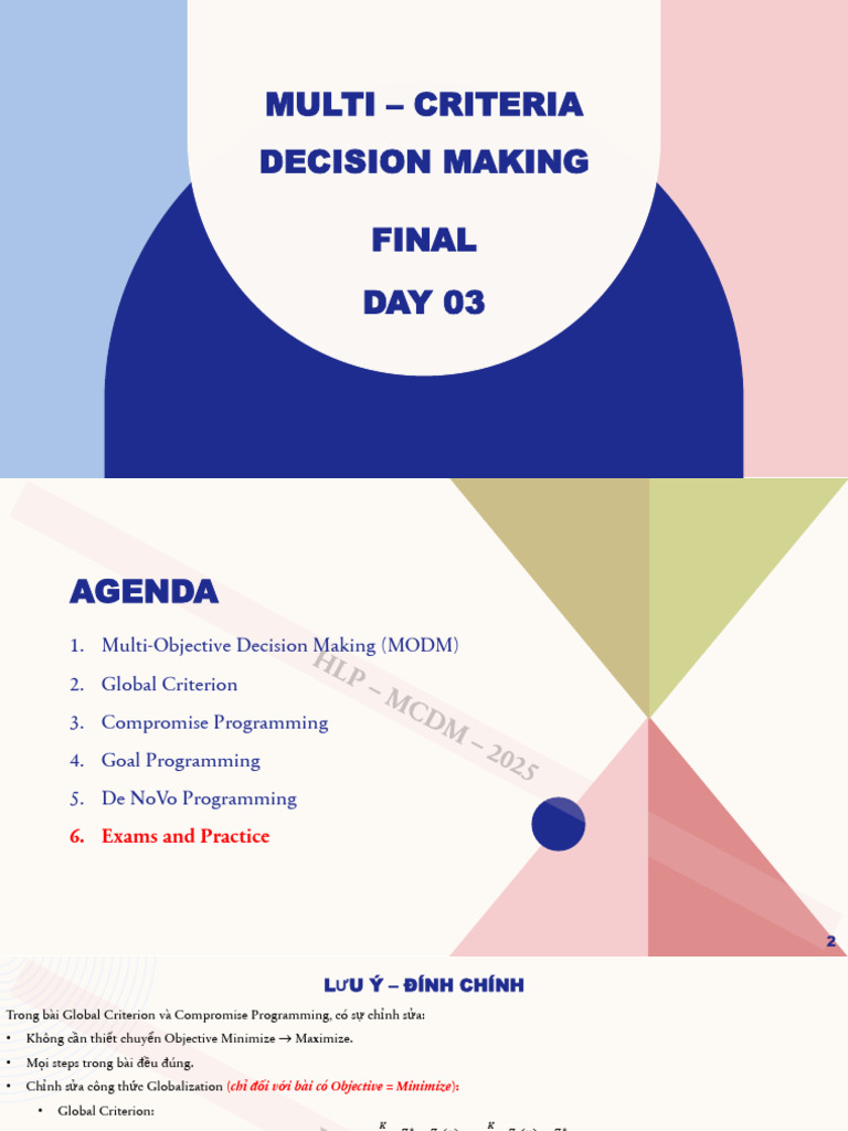 Bản Sao Của Ta Mcdm Final Day03 | PDF | Employment | Goal