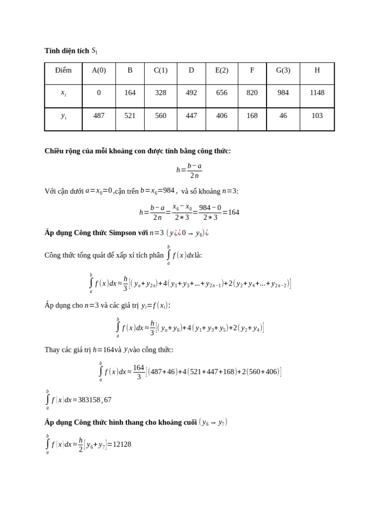Simpson Formula | PDF