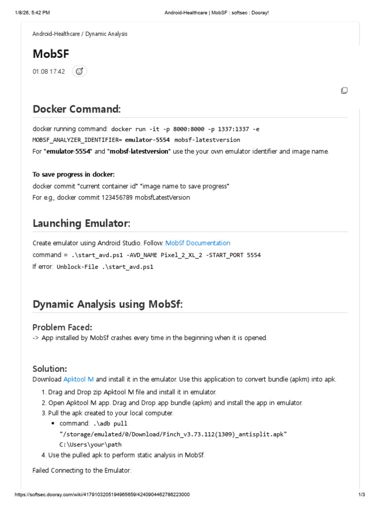 Dynamic Analysis with MobSF on Android | PDF | Computer Science ...