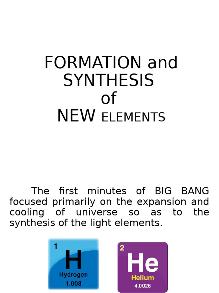 Heavy Elements | PDF
