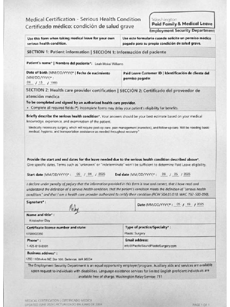 Wa PFML | PDF