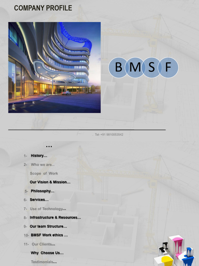 BMSF Company Profile | PDF | Beam (Structure) | Wall
