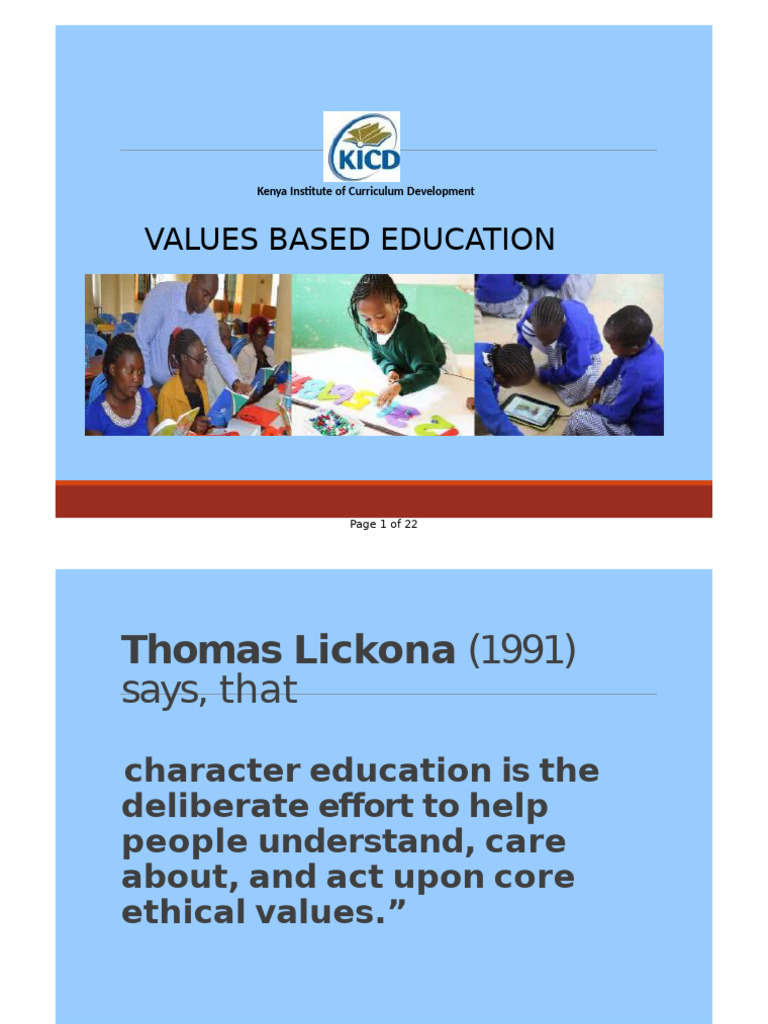 Understanding Values-Based Education | PDF | Learning | Value (Ethics)