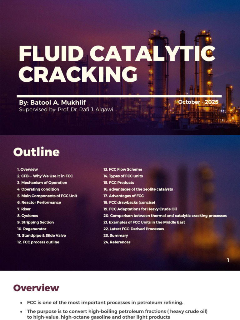 Fluid Catalytic Cracking Overview | PDF | Chemical Substances ...