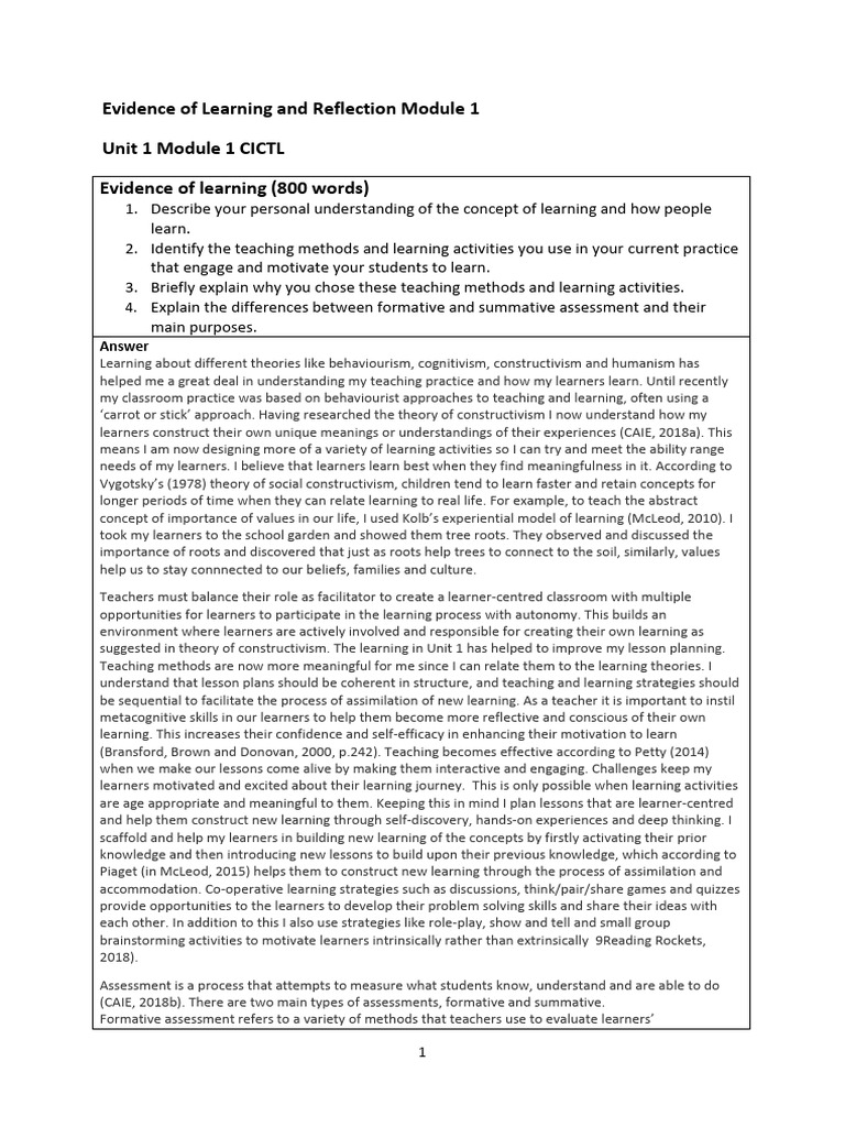 Effective Teaching Strategies and Assessments | PDF | Learning ...