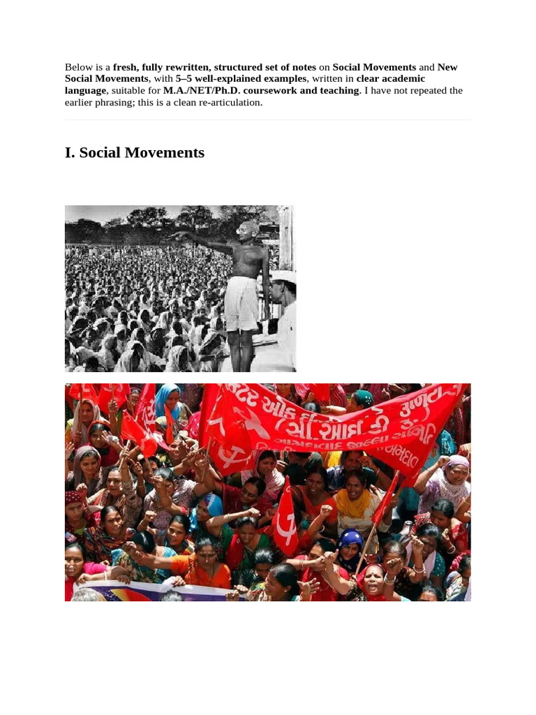 Social Movements: Concepts & Examples | PDF | Social Movements | Apartheid