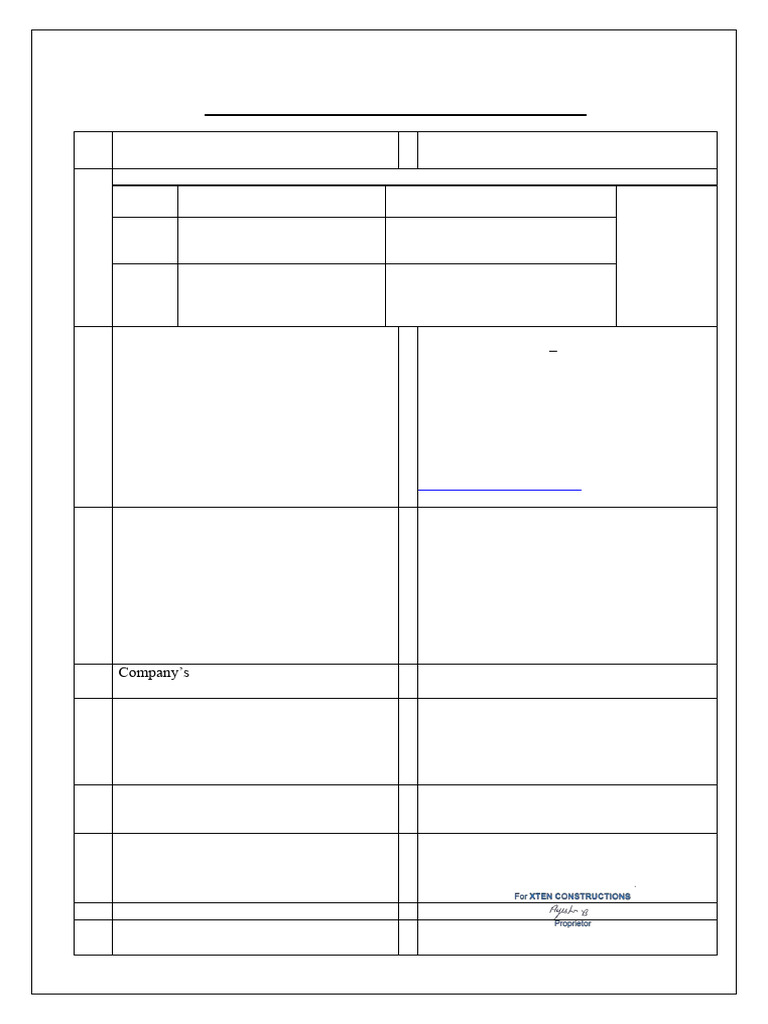Vendor Empanelment Proforma for GAIL | PDF | Business