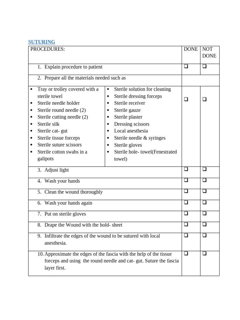 Suturing | PDF