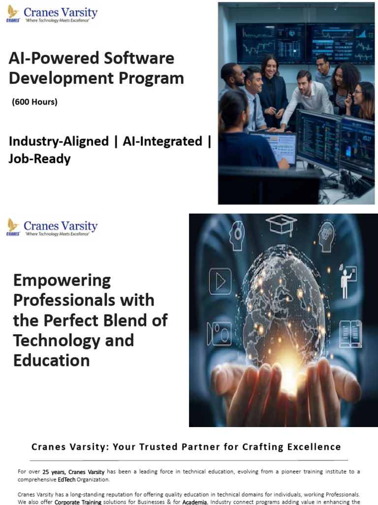 AI Software Development Training Program | PDF | Artificial ...