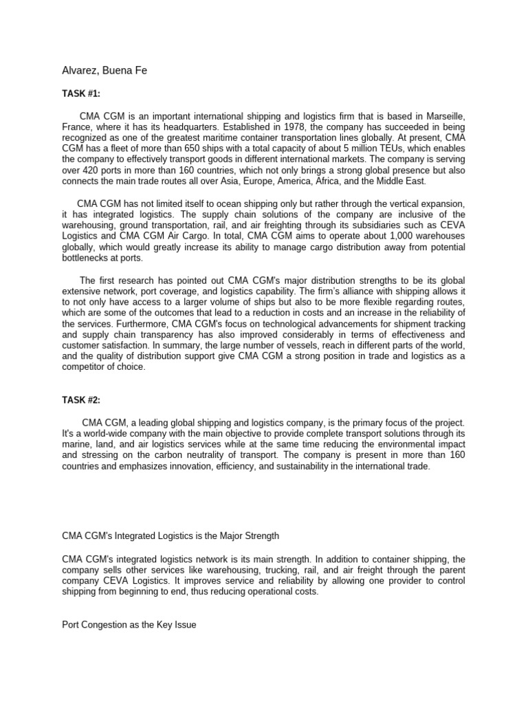 Marketing Research Paper | PDF | Logistics | Cargo