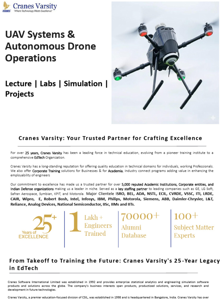 UAV Systems & Drone Operations Training | PDF | Unmanned Aerial Vehicle ...