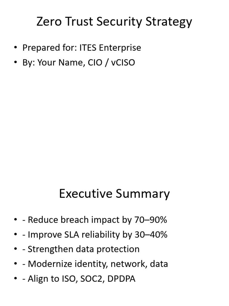 Zero Trust Security Strategy Overview | PDF | Computer Science | Computing
