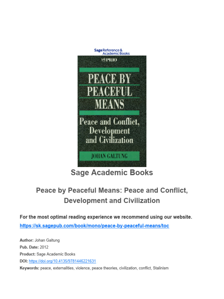 inbound624837149250390750 | PDF | Violence | Peace