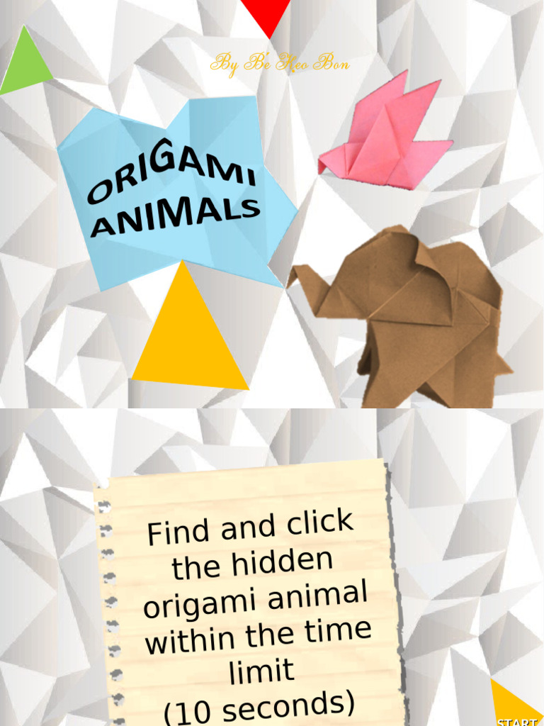 Hidden Origami Animal Challenge | PDF