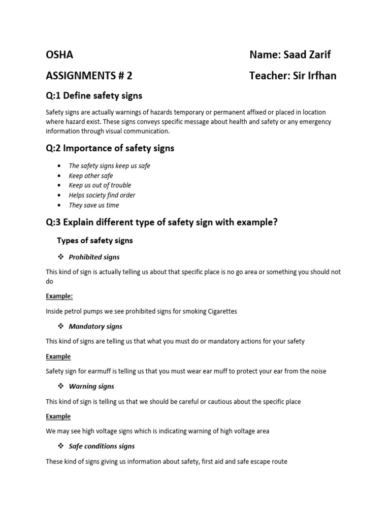 OSHA # 2 Name | PDF | Safety | Occupational Safety And Health
