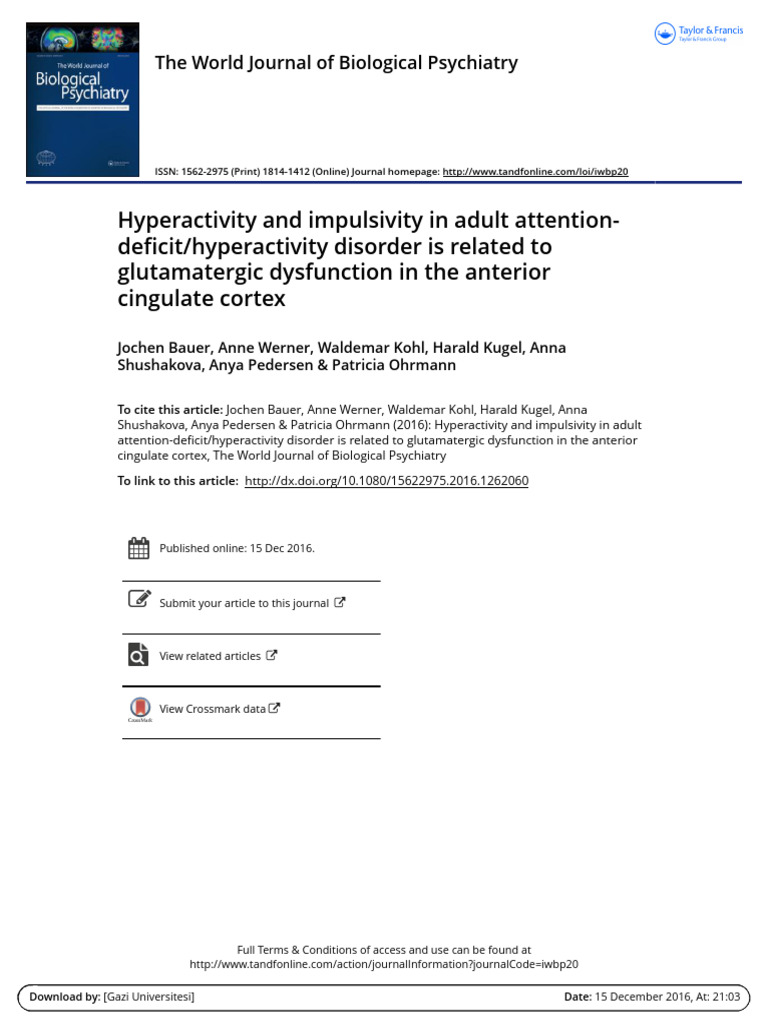 15622975.2016.1262060 | PDF | Attention Deficit Hyperactivity Disorder ...