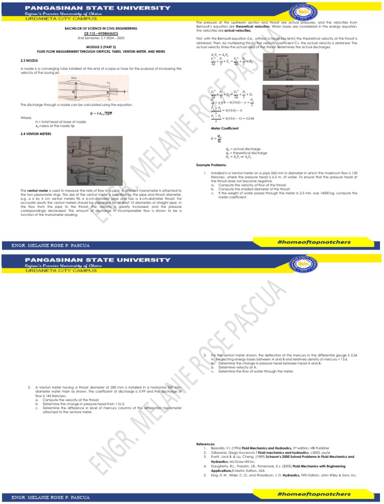 Fluid Flow Measurement Techniques | PDF | Pressure Measurement | Nozzle