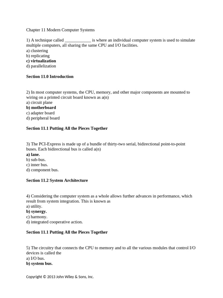 Modern Computer Systems Overview | PDF | Computer Cluster | Usb